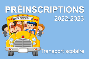 préinscription transport scolaire 2022